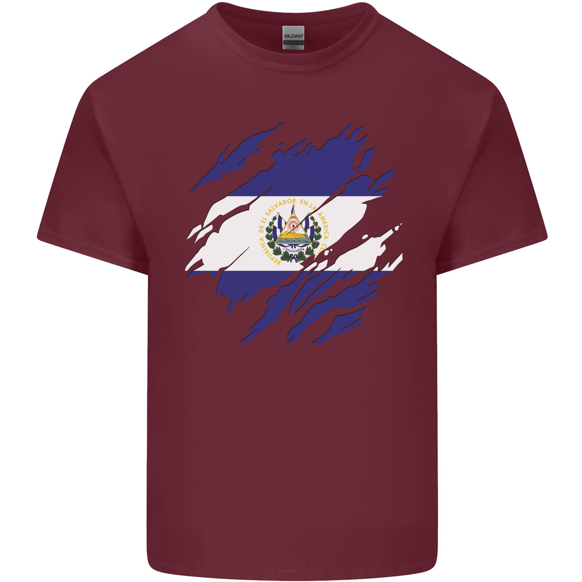 Torn Flag El Salvador Unisexs Light Cotton TShirt S