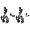 Articulating Device Clamp Mount for Cameras and Phones, Adjustable Ball Head Support for Tube, Rail, and Table Edges Mounting