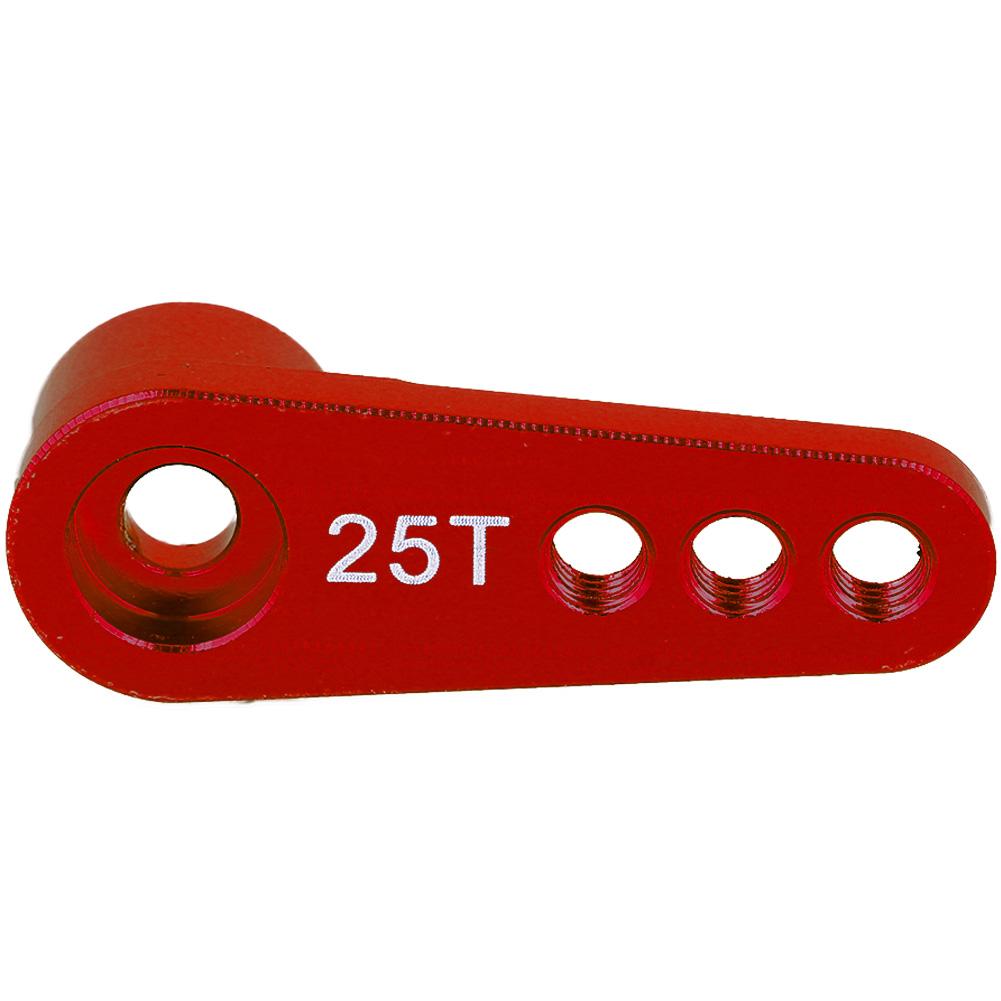 Aluminum Alloy 25T Steering Servo Horn Arm Suitable for RC 1:8:10 Model Car (Blue ( 86NB))