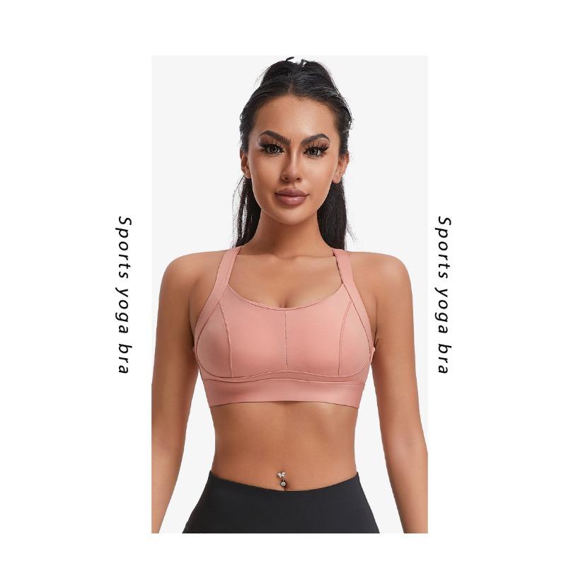 Damen S Sport-BH mit hohem Halt und Kreuzrücken für Fitness, Laufen, Yoga