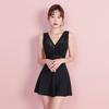 2026 Women's Fairy Style Slimming One-Piece Swimsuit - Tummy Concealing & Conservative for Summer Swimwear