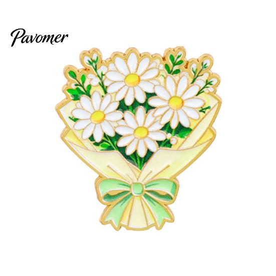 Artistic Floral Gift Bouquet Brooch Pin for Women, Enamel Romantic Flower Jewelry, Durable Zinc Alloy Lapel Coats Dresses And Scarves