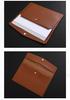 Waterproof Red Leather A4 File Bag, Snap Button Document & Contract Storage