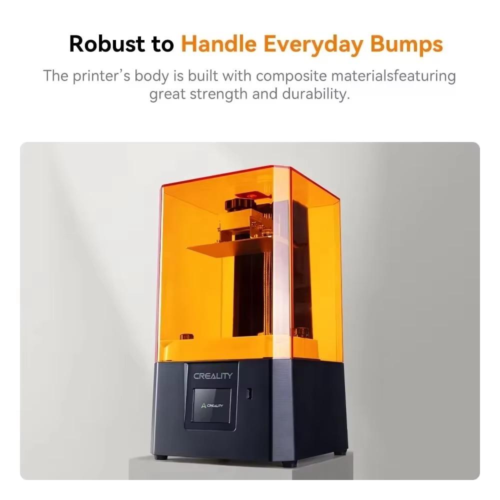 Creality 2024 New HALOT R6 2K Resin 3D Printer Easily Operate Anti-UV Lid Anti-slip Bolts Dual Vat Spouts Light Uniformity