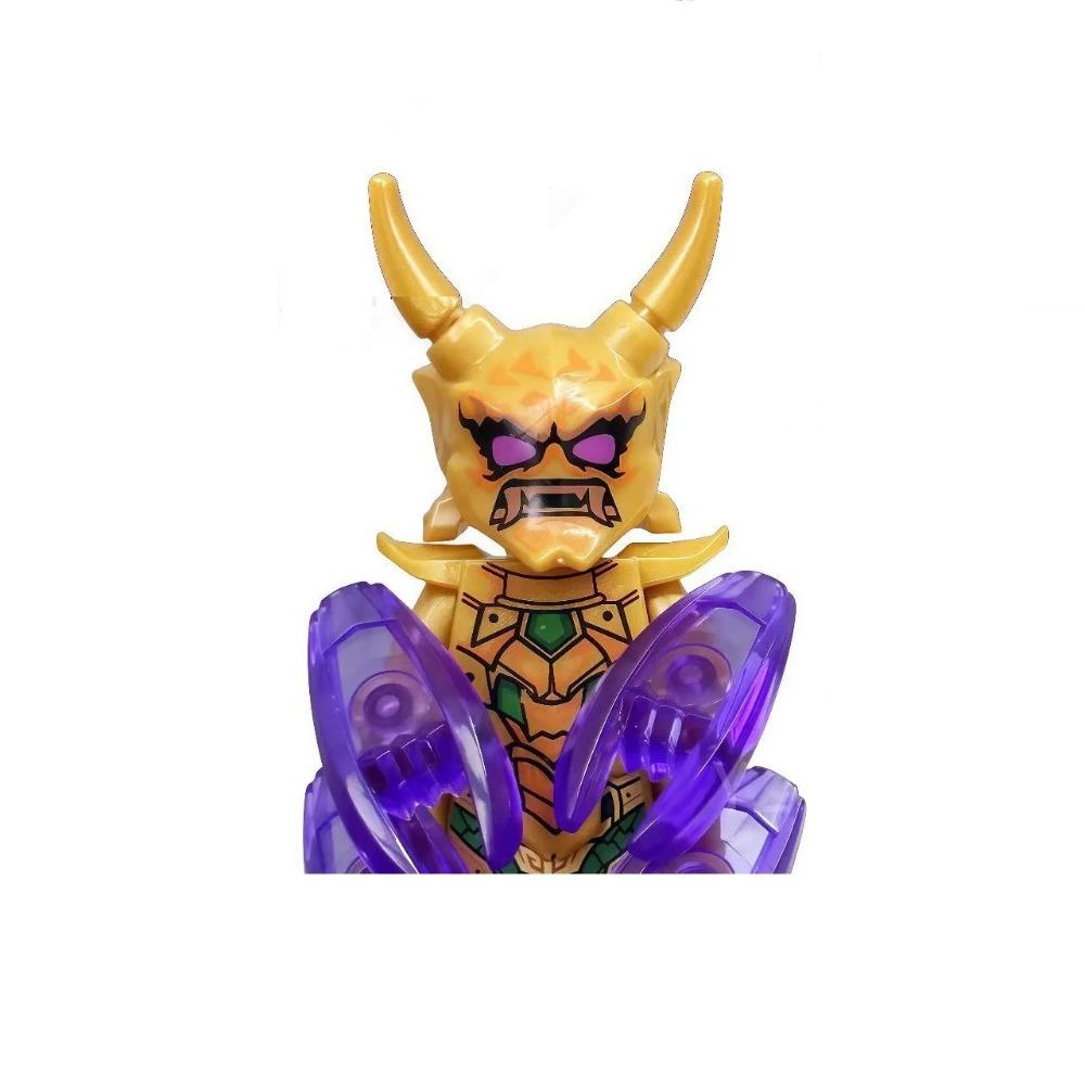 8cm Ninja Set Building Blocks Woodfire Dragons Forbidden Five Mini Action Figure Toys