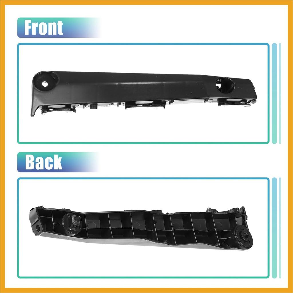 1 Pair Left and Right Side Front Bumper Retainer Support Bumper Bracket for Toyota Camry 2012-2015 5253606120 5253506130 Replacement