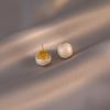 New Summer Copper Colored Drip Oil Bean Earrings for Women's Daily Wear Jewelry 2024