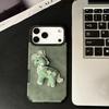 3D Cartoon Embroidered Horse Phone Case for Apple 17 Pro/16 with Silk Screen Large Hole Design