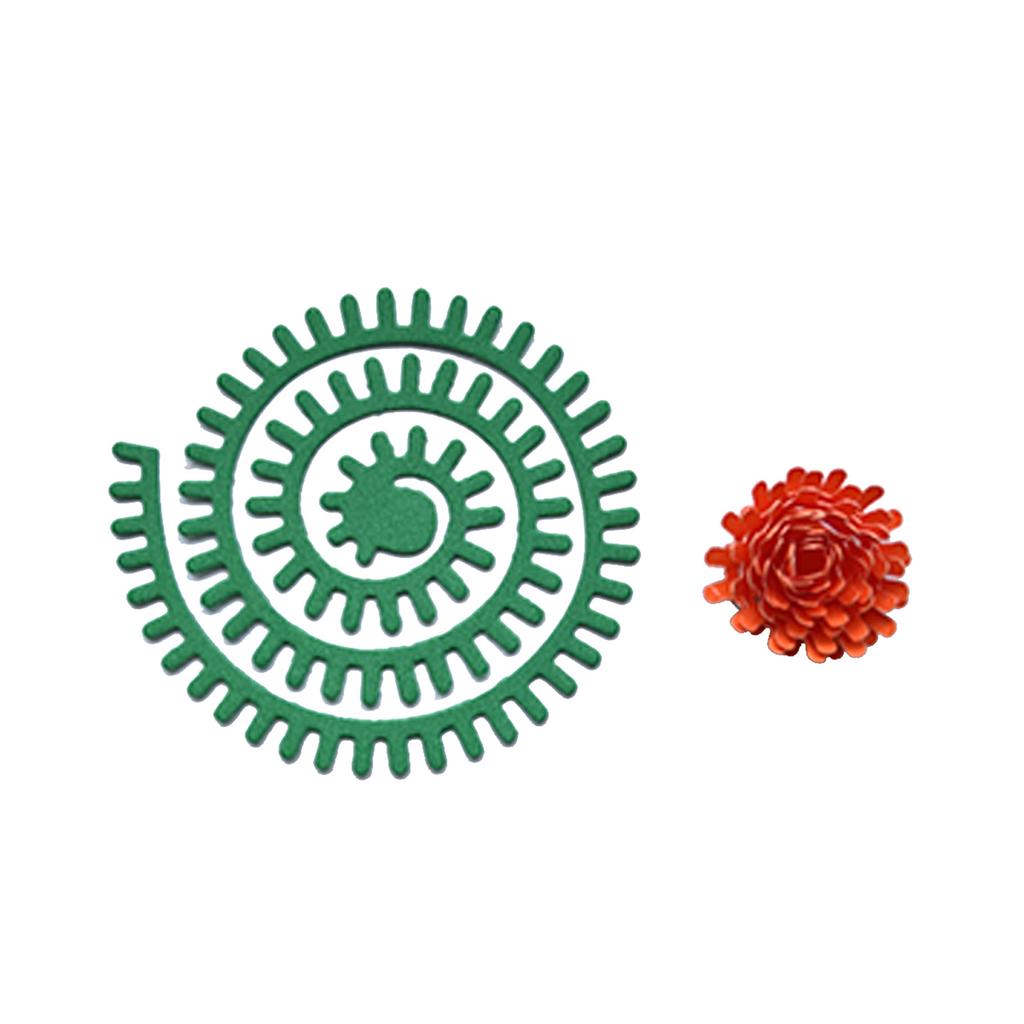 Curly Flower Metal Cutting Dies Stencils for DIY Scrapbooking Decorative Embossing Paper Cards Template Decor Die Cuts