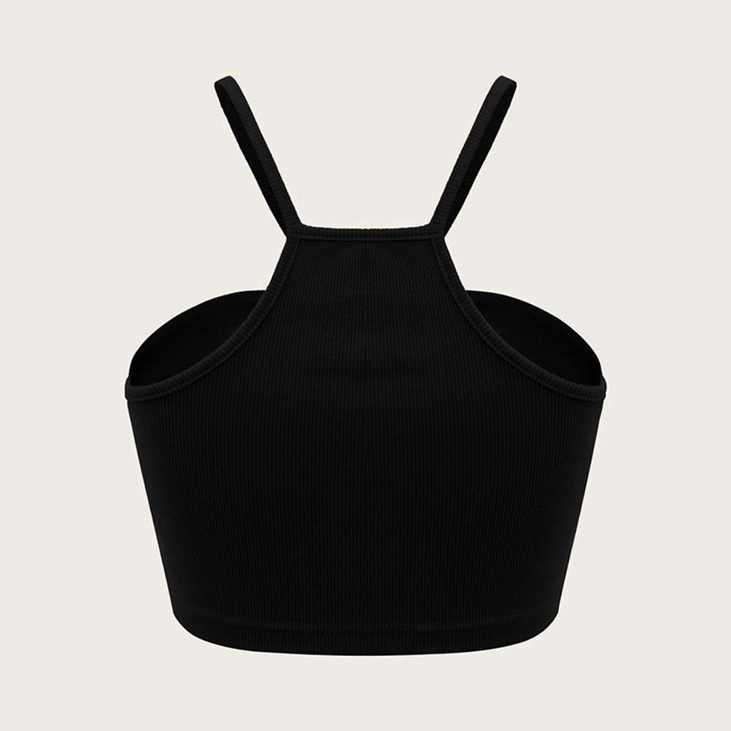Women's Sexy Tight Strapless Cross Ultra Short Love Circle Sleeveless Vest Top