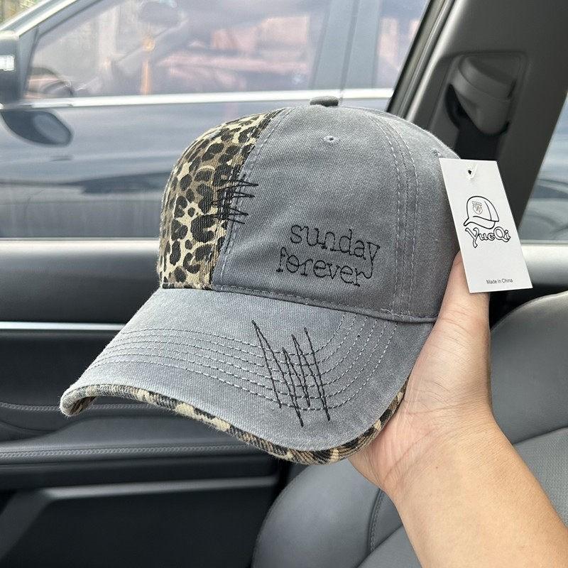 Vintage Denim Baseball Cap With Embroidery For Men And Women