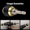 Quick Releases Self Locking Electric Drill Driver Hexagon Shank Extension Rod Suitable for 6.3mm Drill Driver Accessory