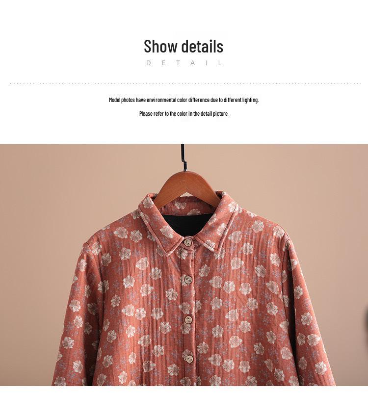 Warm Stylish 2026 Korean Plus Size Mid-Length Age-Reducing Velvet Jacket for Women