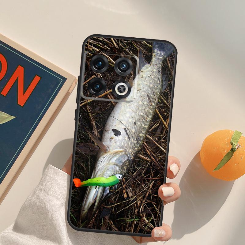 Hecht Fisch Angelköder Box Für OnePlus 13T 10T 10R 12R 13R 15 13 12 11 10 9 Pro Nord CE 5 2 3 4 Lite N20 N30 Hülle