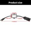 Portable 4 Pin to 7 Pin Trailer Connector for Secure Brake Light Separation Outdoor Adventures Convenient Travel Storage