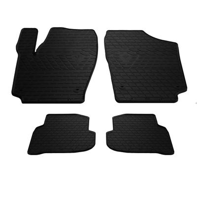 Sedan Rubber Floor Mats (4 Pcs, Premium) for Volkswagen Polo 2010-2017