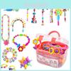 Childrens Diy Pop Bead Kit With Plastic Material For Creative Crafting And Parentchild Interaction
