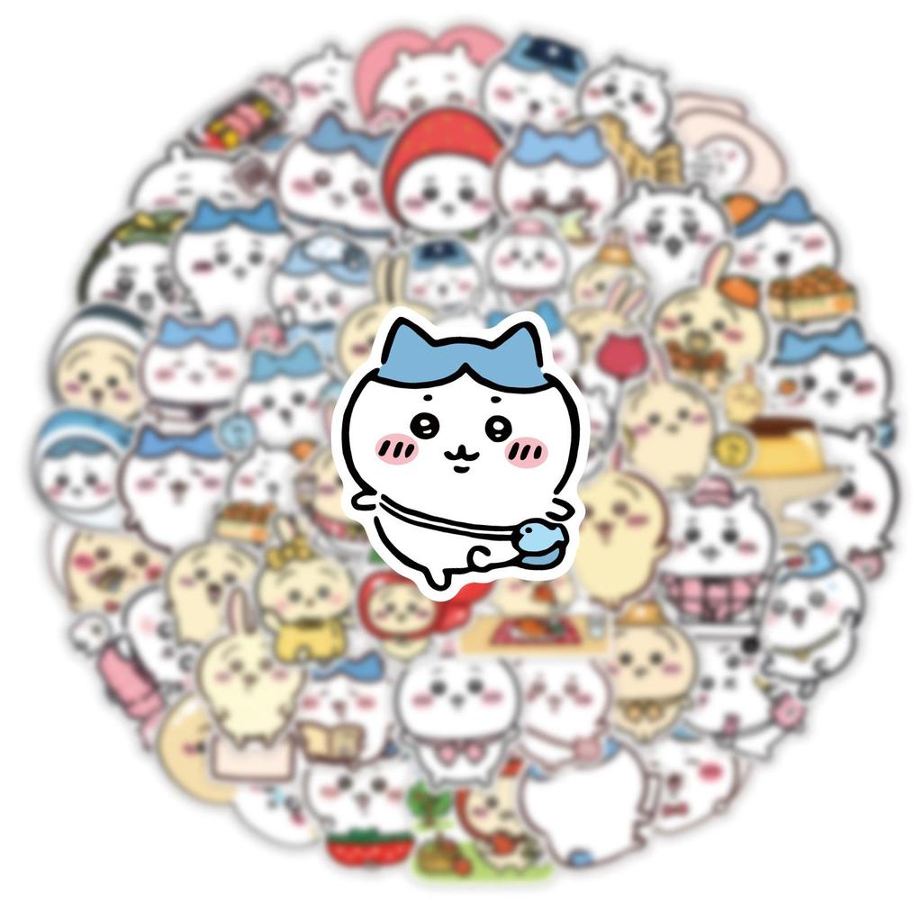 60 PCS Korean Style Cute Animal Stickers, Waterproof Vinyl Decals for Phone Case Cup Notebook Helmet Fridge Decor