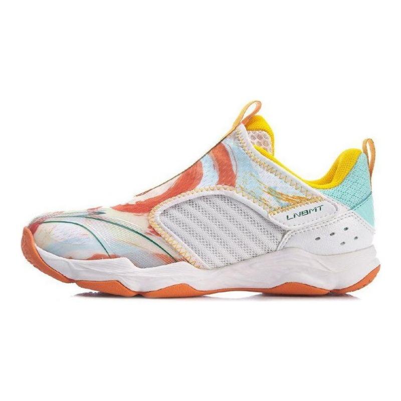 Li-Ning Chameleon 5 LITE Women Low Top Training Shoes White Blue Orange AYTR002-1 35