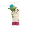 Creative Japanese Cat & Frog Bonsai Ornament - Trendy Blind Box Resin Craft Accessory