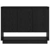 Sideboard in Black Oak Look 97 x 29 x 75 cm Particleboard