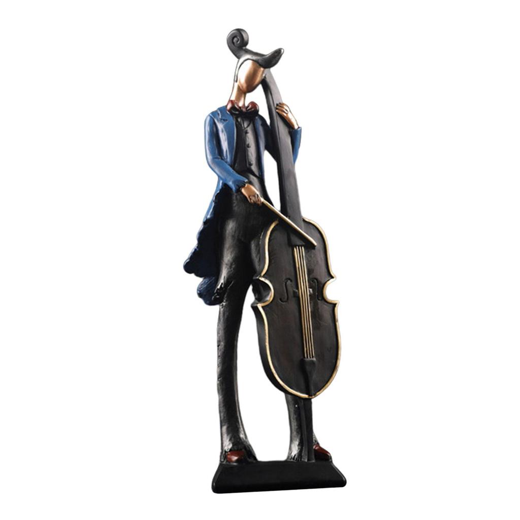 30cm Musik Darsteller Musiker Statue Handwerk Tischdekoration Harz Skulptur für Bücherregale Multifunktional