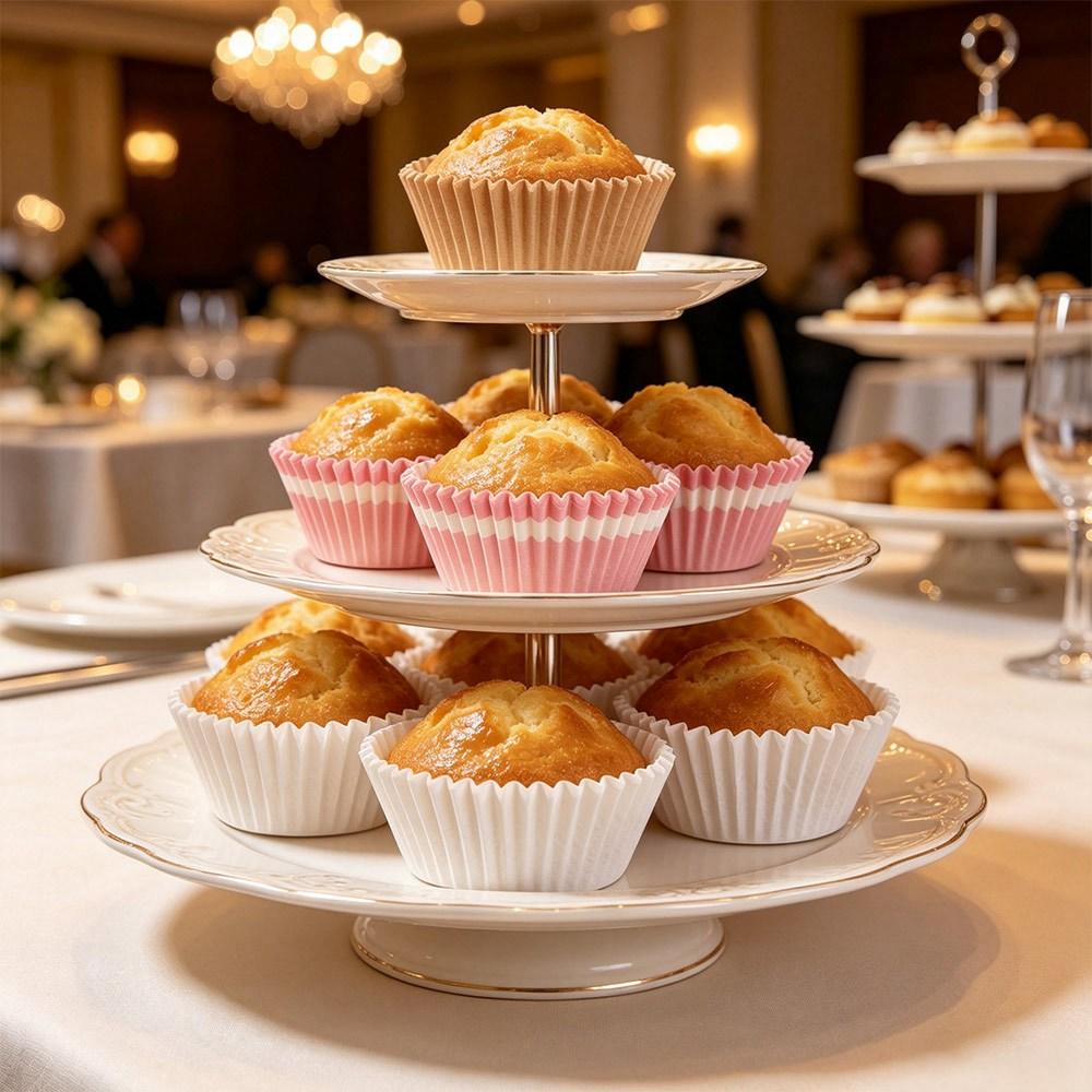 200Pcs Disposable Muffin Cases Decorative Cake Molds Baking Accessories Baking Cups Birthday