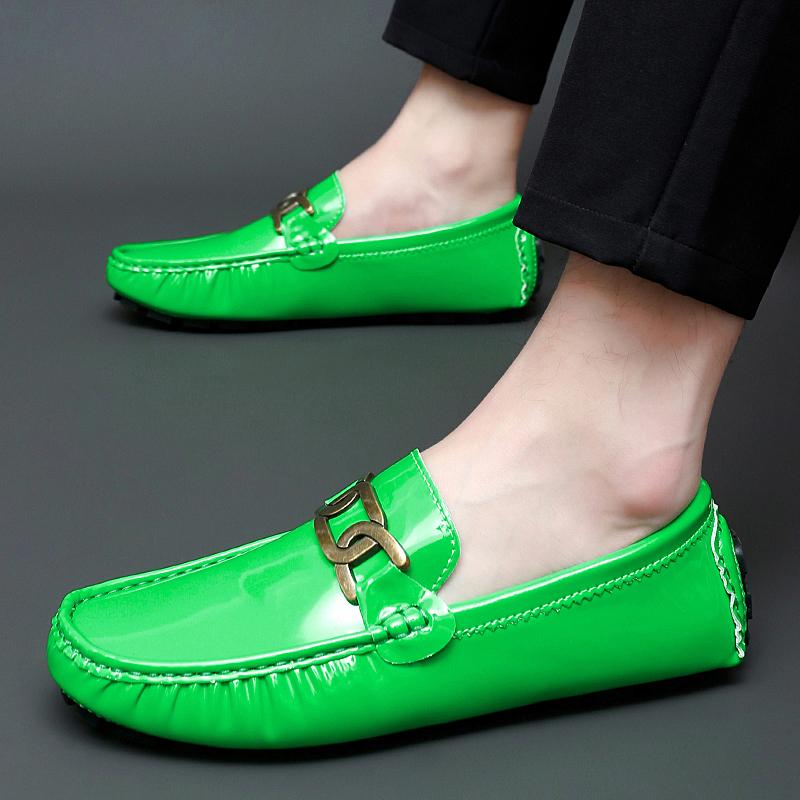 Women Comfort Flats Men’s Moccasins Loafer Driving Shoes Casual Slip on Unisex Plus Size White Black Green Blue Leather Shoes