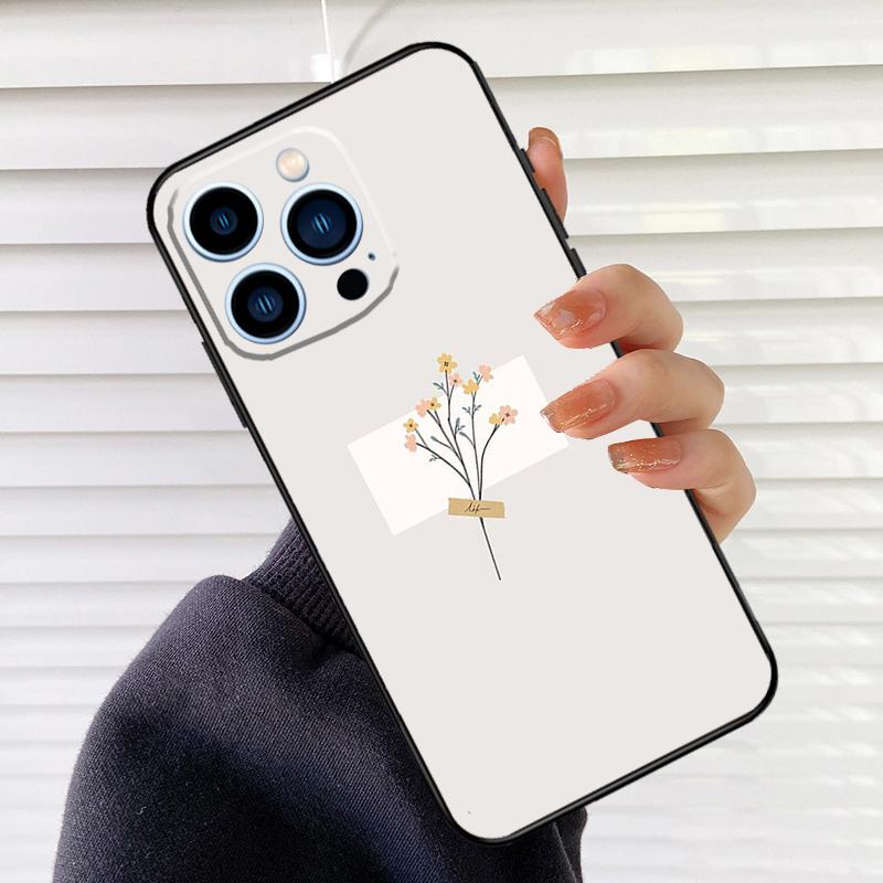 Purple Background Pattern Phone Case For iPhone 16 15 14 13 11 12 17 Pro Max mini 15 16 Plus 16e 17 Air Cover Fundas