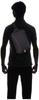 Ace Gene Men's Water-Repellent Body Bag, Size B, Fits SD Cards and 8-inch Tablets, Multi-Access Pockets, Limited Edition Color, Black
