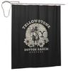 Yellowstone Dutton Ranch Shower Curtain Bathroom Polyester Waterproof Bath Curtains With Hooks