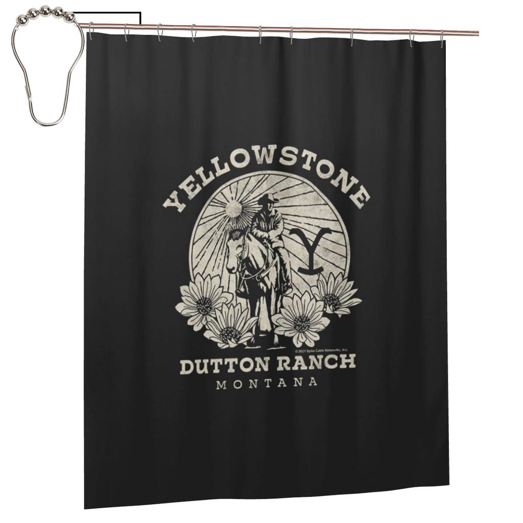 Yellowstone Dutton Ranch Shower Curtain Bathroom Polyester Waterproof Bath Curtains With Hooks