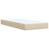 Vidaxl Letto Continentale Con Materasso, Crema, Tessuto, 80X200 Cm