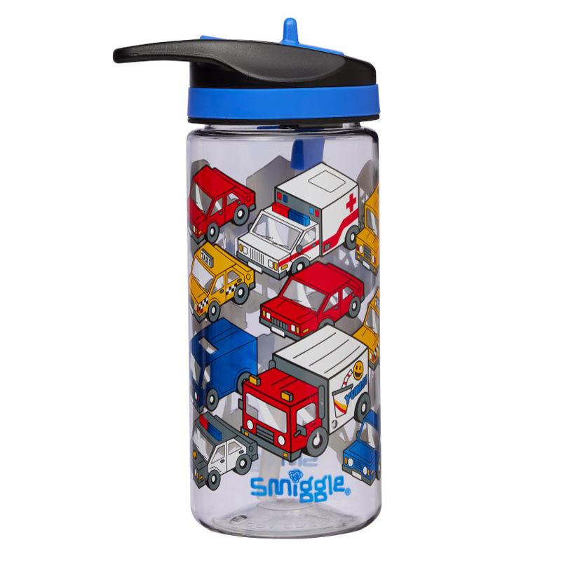 Smiggle Australia Silicone Spout Straw Water Bottle School Kids Tumbler Leakproof BPA-Free 400ml Fun Portable Hydration