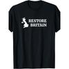 (Two Sided) Restore Britain, Political Party for UK Patriots T-Shirt