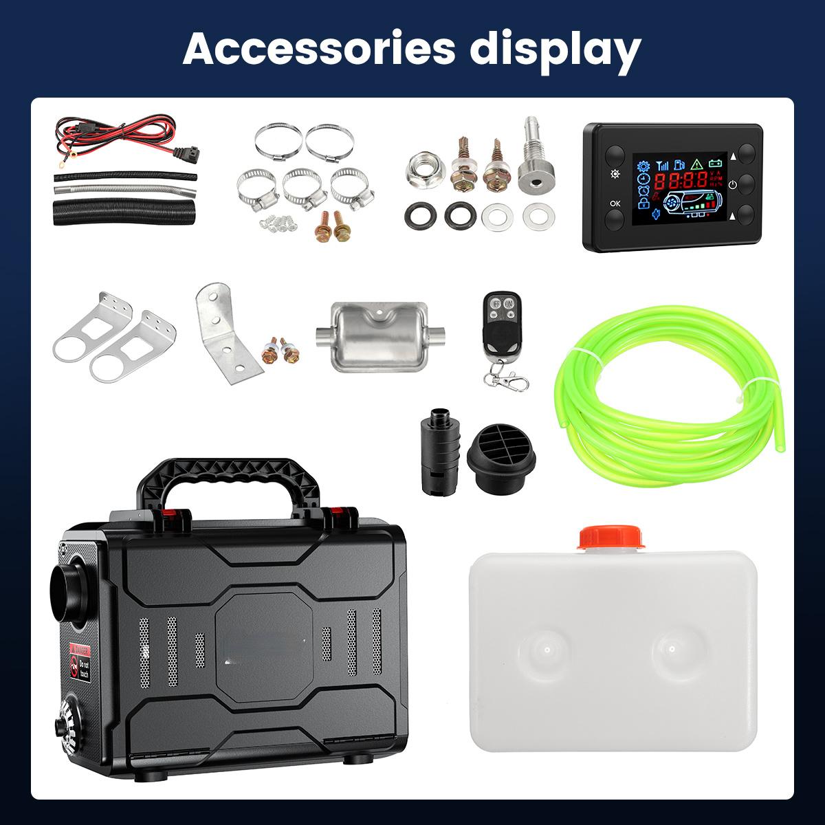 

Новинка 2022 года, 5 кВт, 12 В, инструмент для обогрева автомобиля, дизельный воздухонагреватель, ЖК-монитор, обогреватель для парковки для дома, кемпинга, автофургона type1