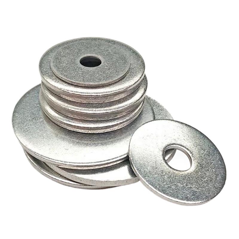 Galvanized Metal Flat Washers M6 40PCS Durable Spacers for Plumbing Fixture Hinges Indoor Outdoor Maintenance