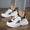 TUINANLE White Black Chunky Sneakers Women Thick Bottom Dad Shoes