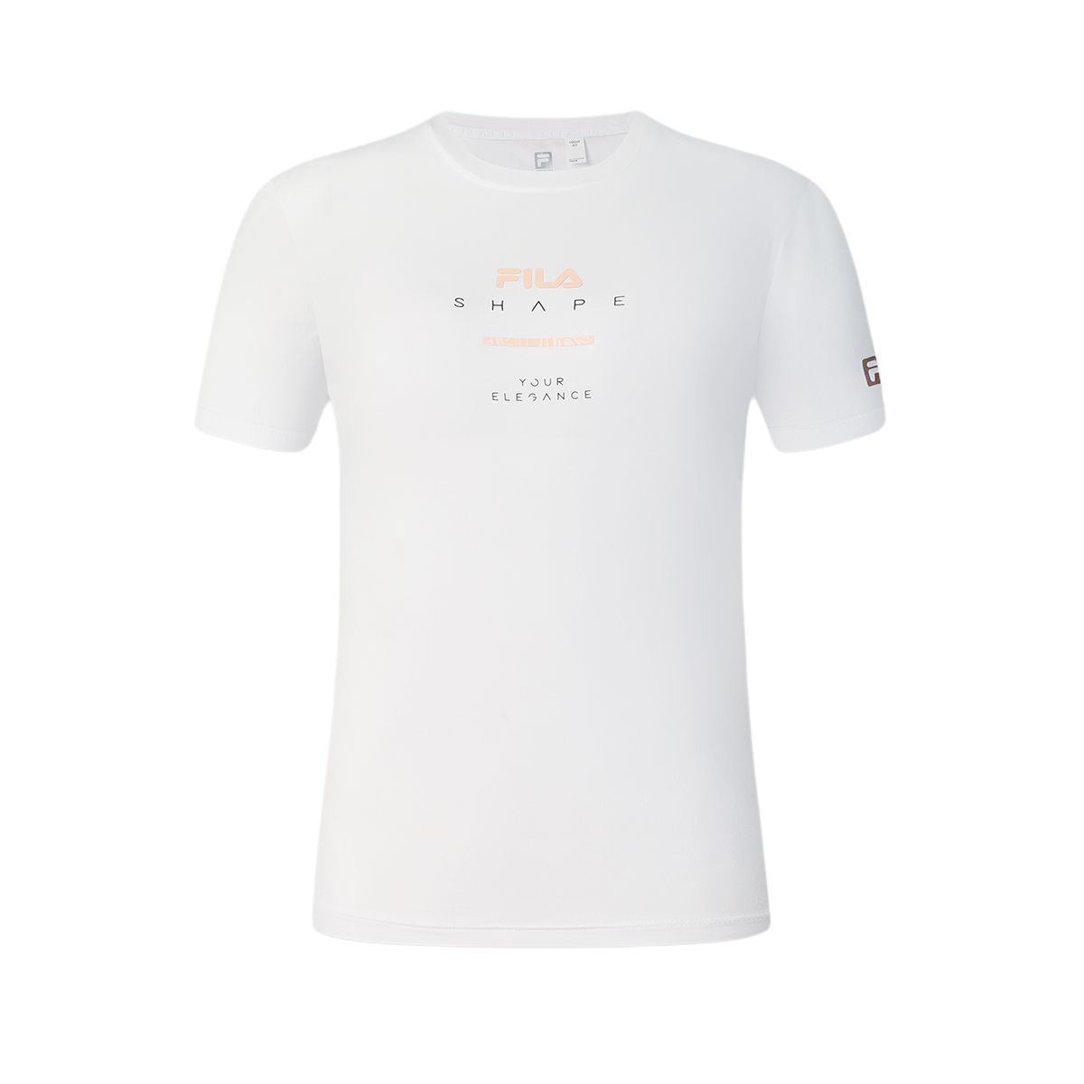 

New FILA Fitness T Shirt Women s Jade White WT A61W521101F-WT 175/92A/XL