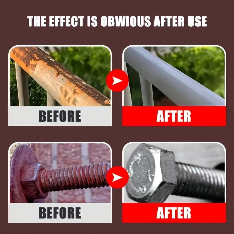 Universeller Metallrostentferner - Multifunktionelles Rostumwandlungs- und Restaurierungsspray geeignet für Eisengeländer, Werkzeuge, Geräte