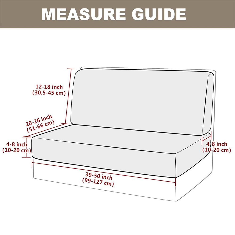 2pcs/set Velvet RV Chair Sofa Covers Luxury Elastic Dinette Sofa Seat Cushion Cover Removable Washable RV Camper Car Bench Cover