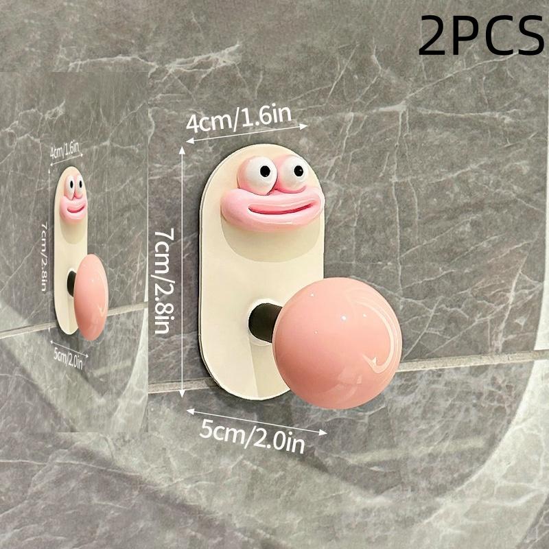 

Милый допаминовый крючок для ванной комнаты, не требующий пробивки, прочный, несущий нагрузку, самоклеящийся крючок для дома, настенная вешалка для ванной, крючок для одежды для кухни