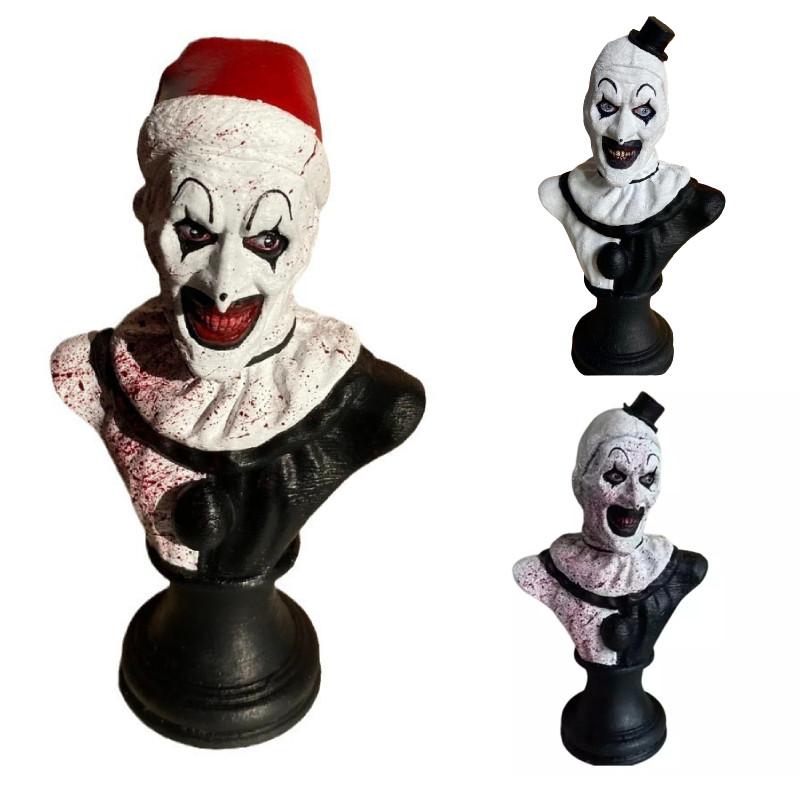Art The Halloween Clown Figure Horror Clown Indoor Garden Statue Resin Terrifier