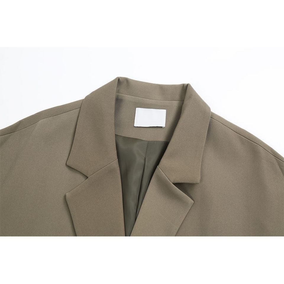 Dámská podzimní móda nadměrných velikostí Trend štíhlé sestry Retro sako