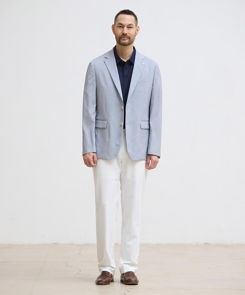 Stco [Summer] Small Pattern Summer Jacket_Blue (Slender Fit)_Sjavb02Csl