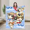 Hamutaro Flannel Blankets Winter Soft Durable Throw Blanket for Boy Girl Outdoor Novelty Bedspread Sofa Bed Cover