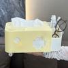 With Spring Desktop Storage Box Space Saving Napkin Dispenser Durable Tissue Box  Bedroom