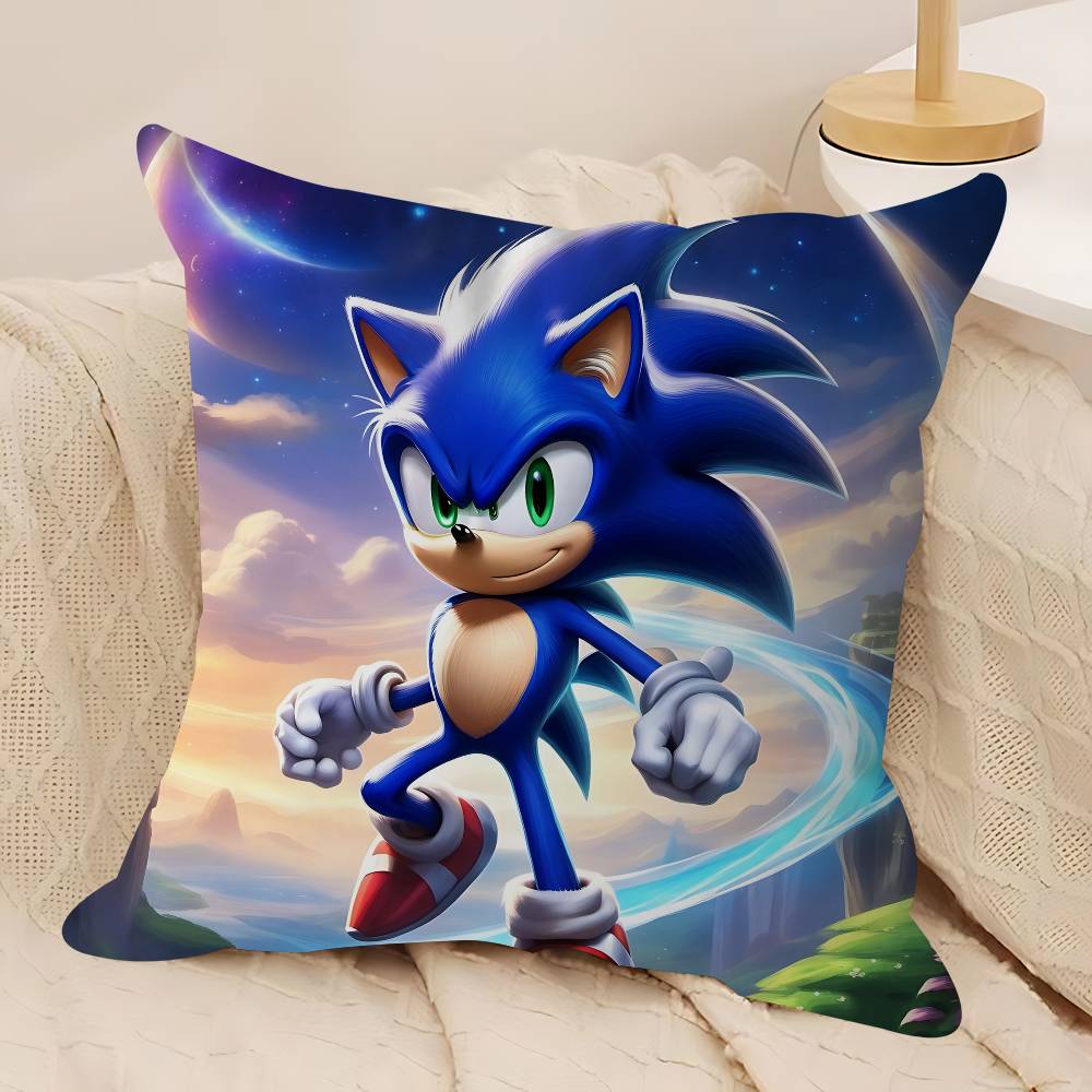 Sonic The-Hedgehog 45*45cm Cushion Cover Pillow Cover Decor Pillowcase Home Pillowcase For Couch Pillow
