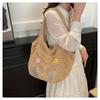 Woven Bag Women's Large-capacity New Niche Design Hollow Shoulder Bag Texture Popular Tote Bag