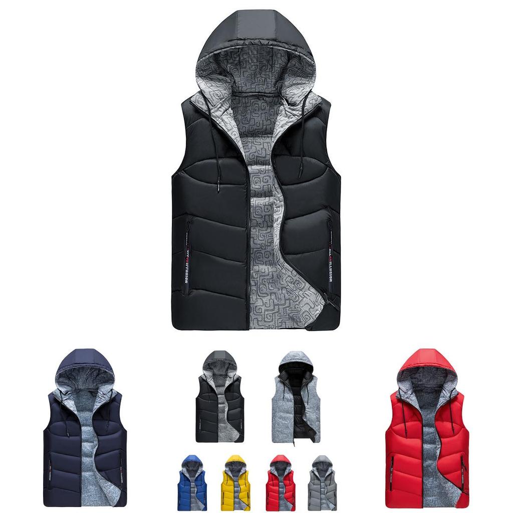 Unisex Wendbare Dicke Ärmellose Jacke Mit Premium-Qualität Für Winterwärme